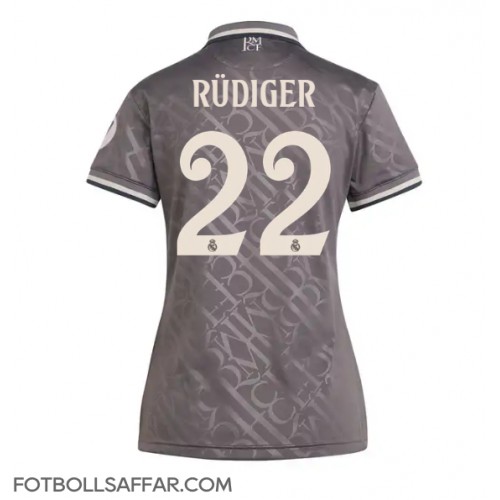 Real Madrid Antonio Rudiger #22 Tredjeställ Dam 2024-25 Kortärmad